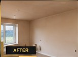 Room after plastering