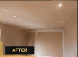 Ceiling after plastering